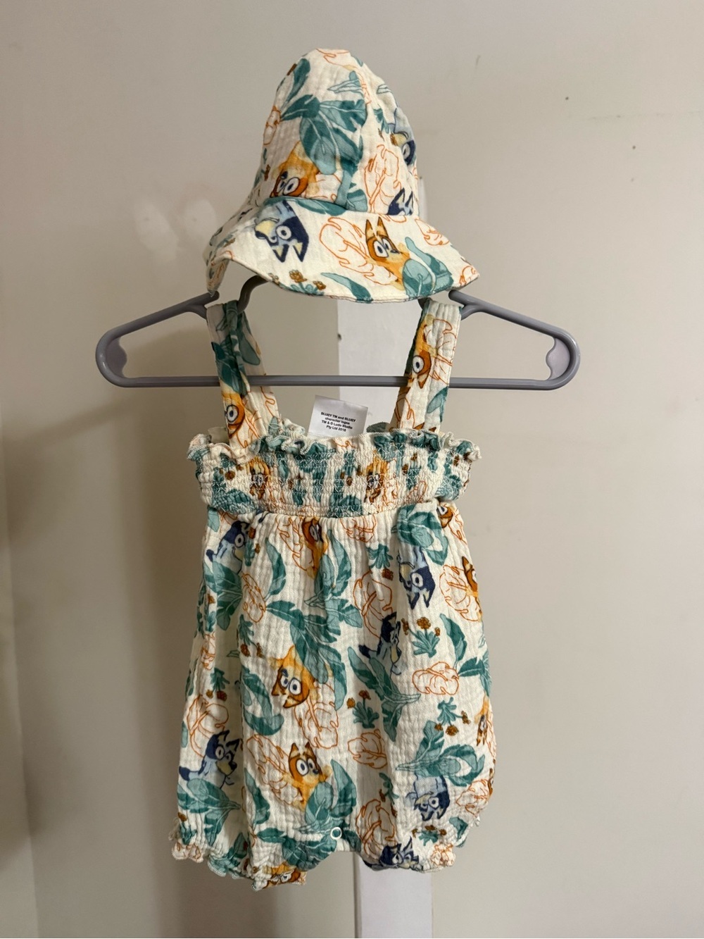 Bluey Romper & Sun Hat